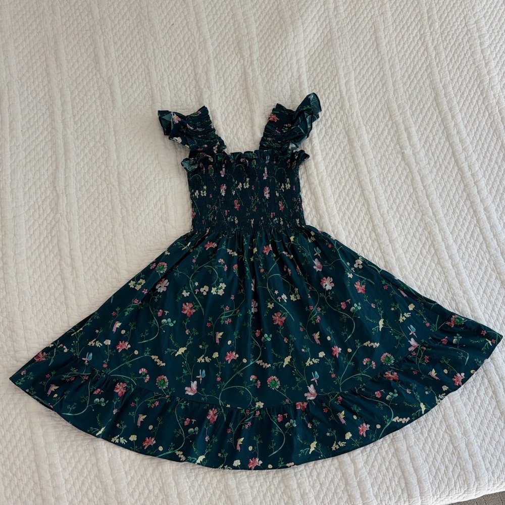 Hill House Elizabeth dress in Moody Floral, XXS - Picture 3 of 7